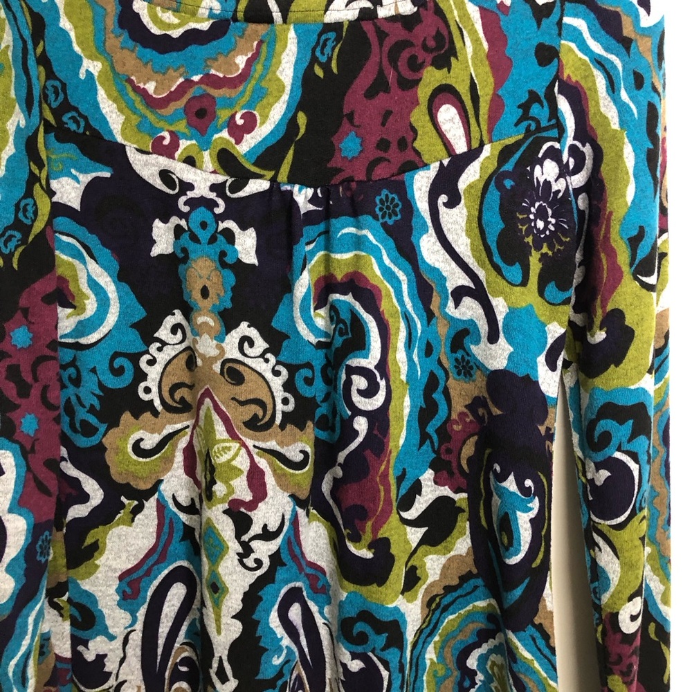 Karlie Long Sleeve Knit Dress‎ Sz Small-Medium Tags Missing Multicolor Abstract - Picture 10 of 13